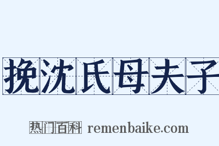 挽沈氏母夫子是什么意思的图片